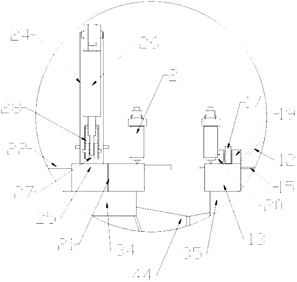 Novel micro-drill automatic welding device and welding method