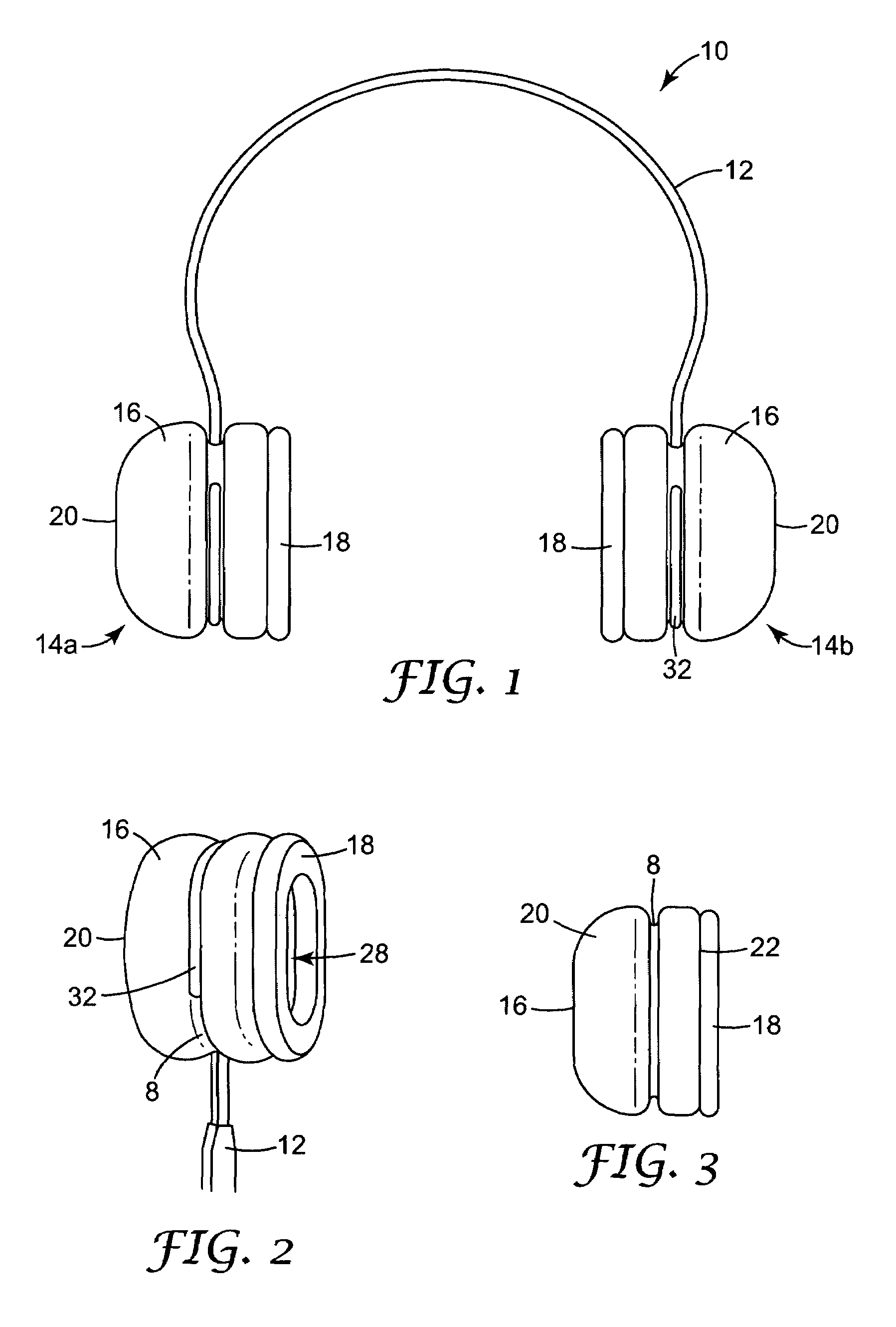 Hearing protective device that includes cellular earmuffs