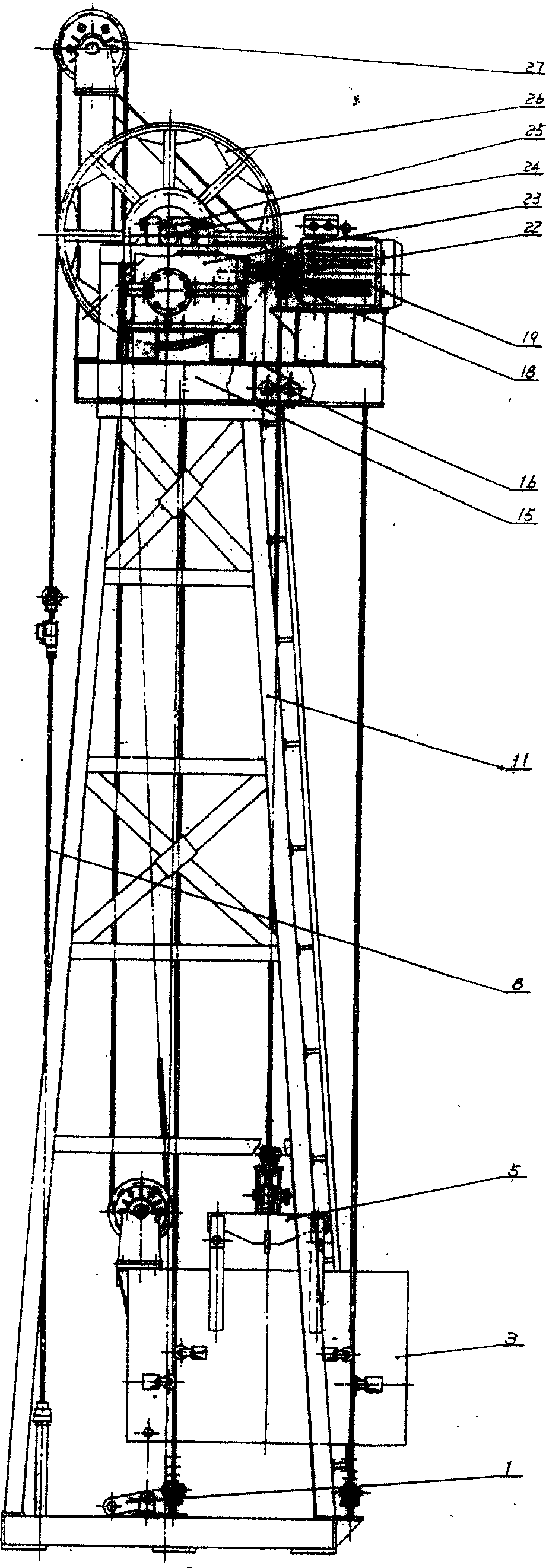 Oil-pumping workover rig