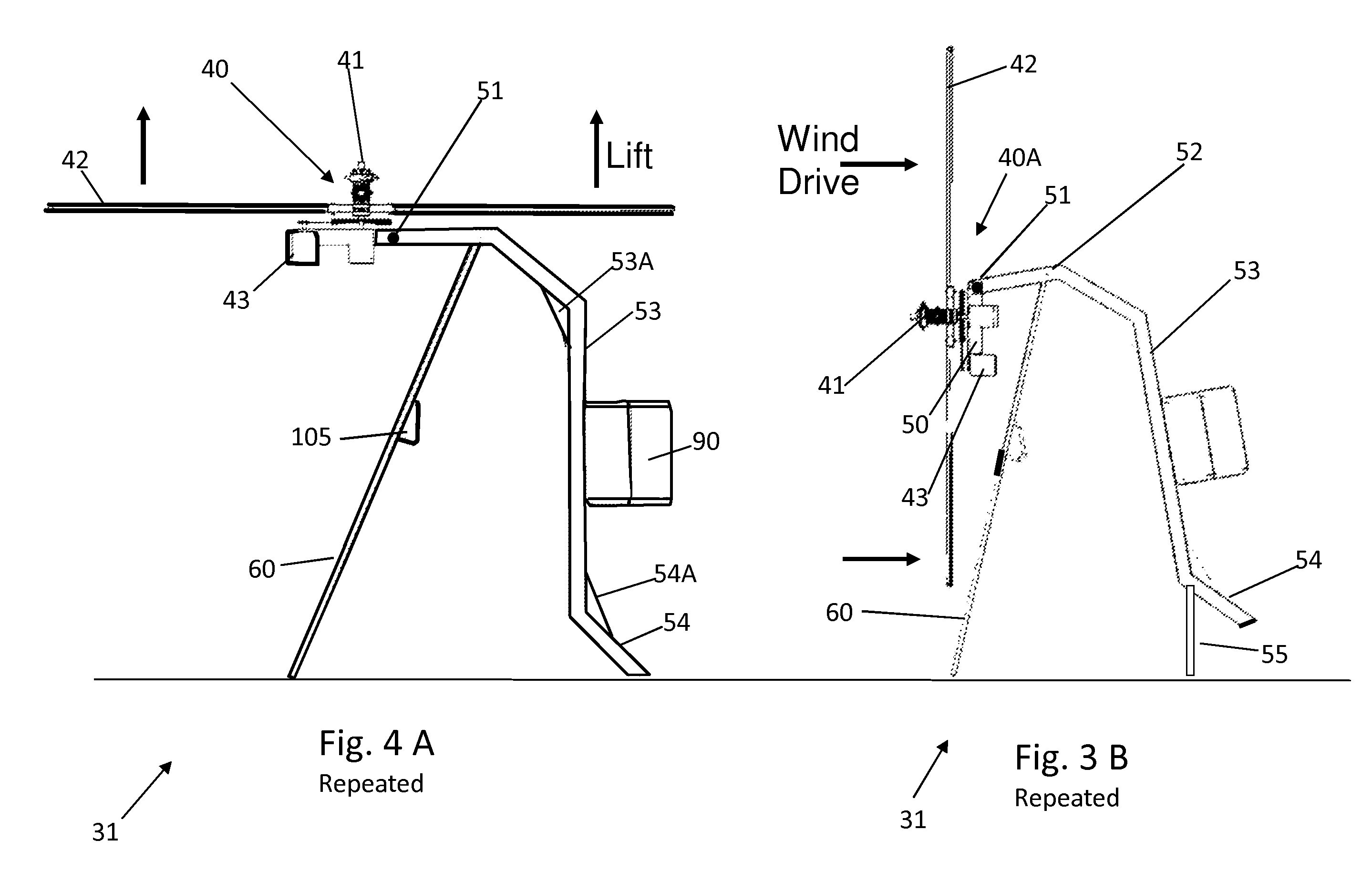 Special personal electric helicopter device with integral wind turbine recharging capability