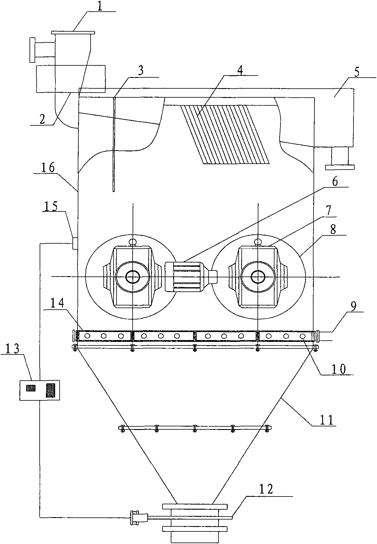 Hindered bed separator