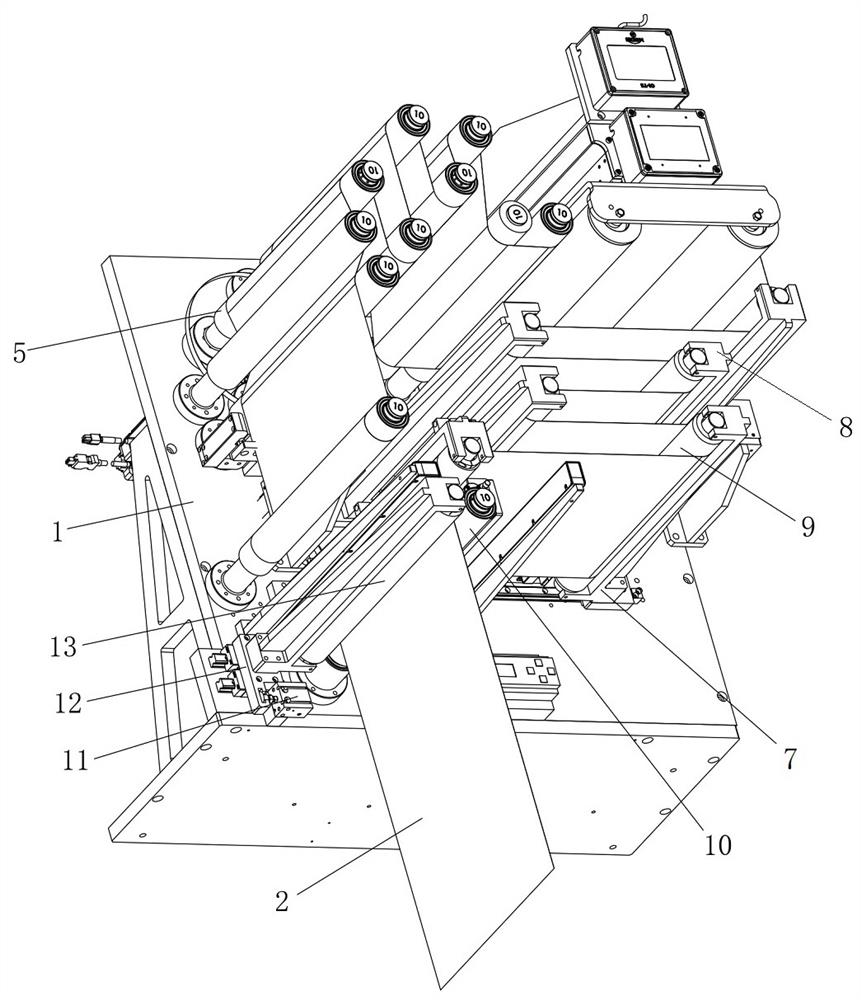 Battery cell diaphragm drawstring buffering device and technology thereof