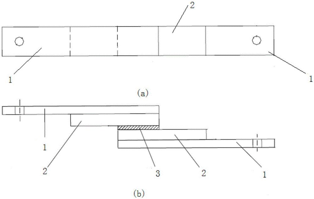 Aluminum sheet substrate for coating shearing strength test and test sample thereof