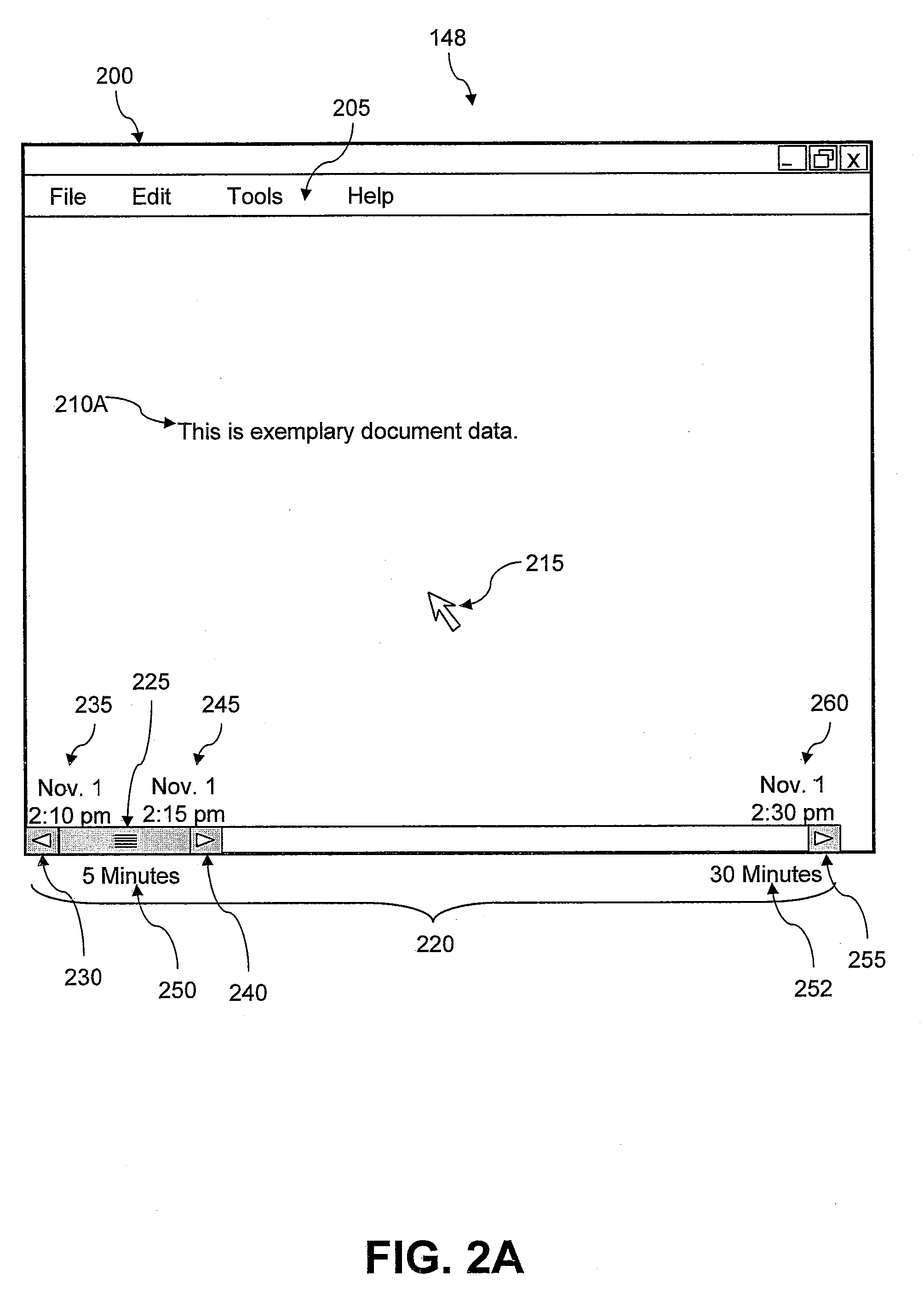 Method and System for Efficiently Adjusting a Timeline in a Time Window