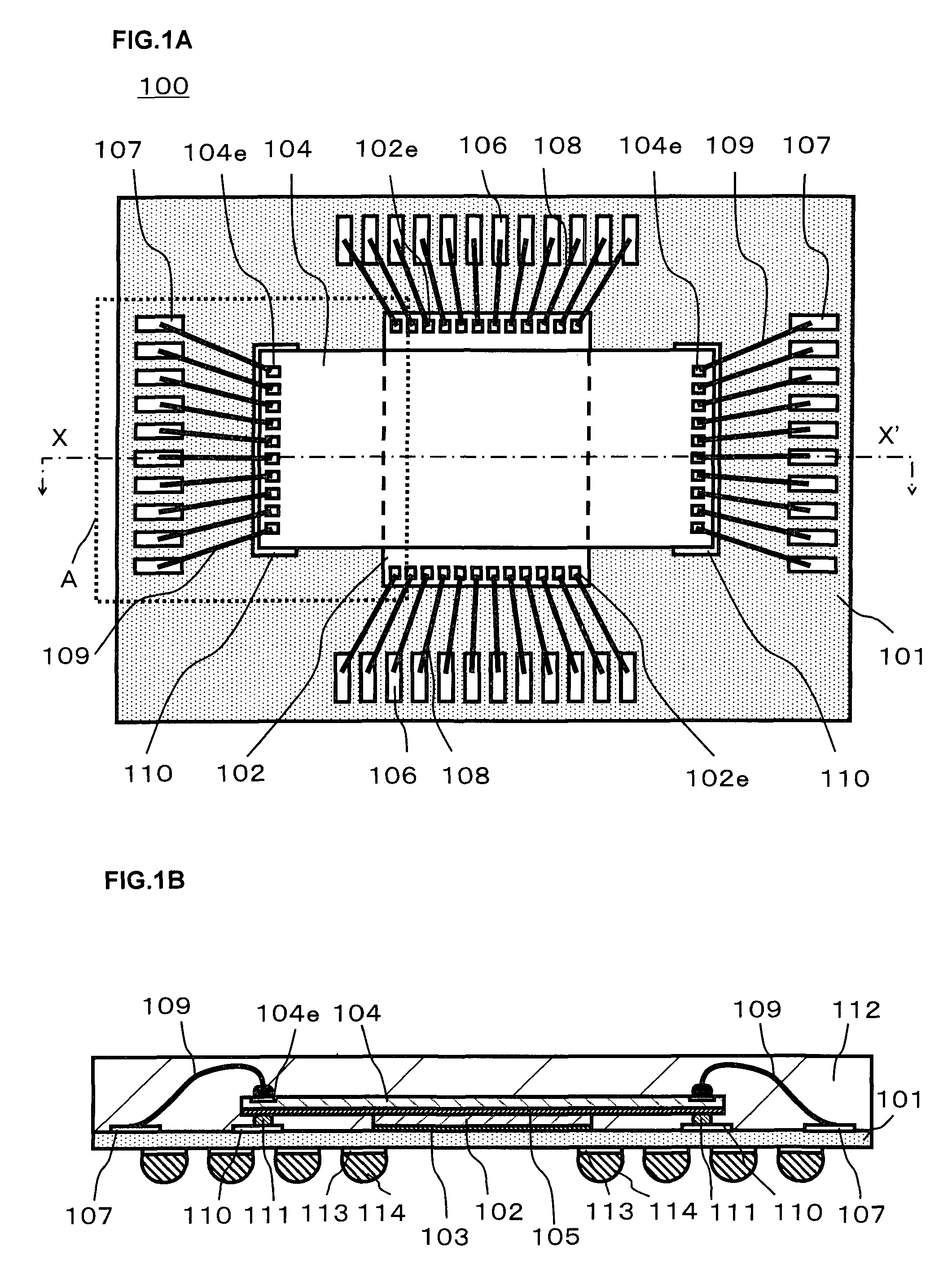 Semiconductor device and plural semiconductor elements with suppressed bending