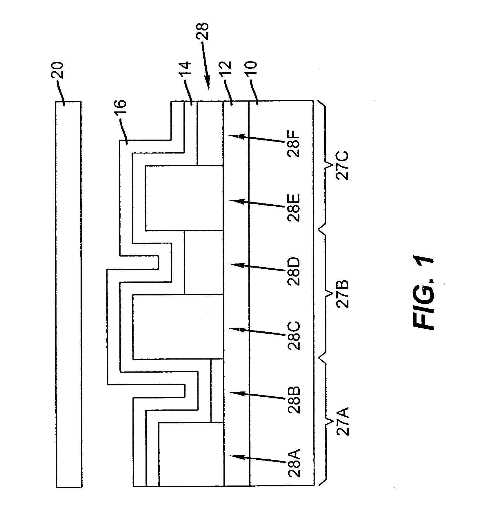 LED device having improved light output