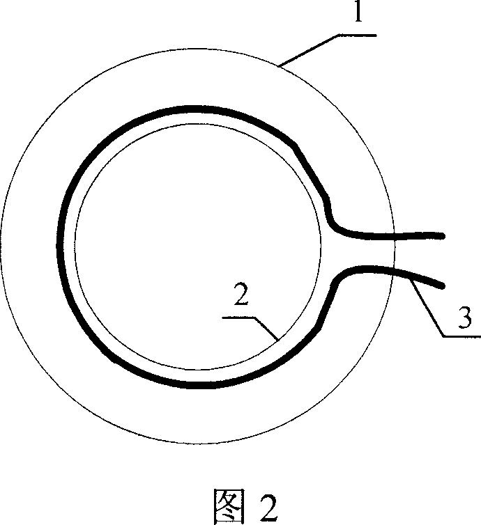 Spiral hollow coil current transformer with compensating coils