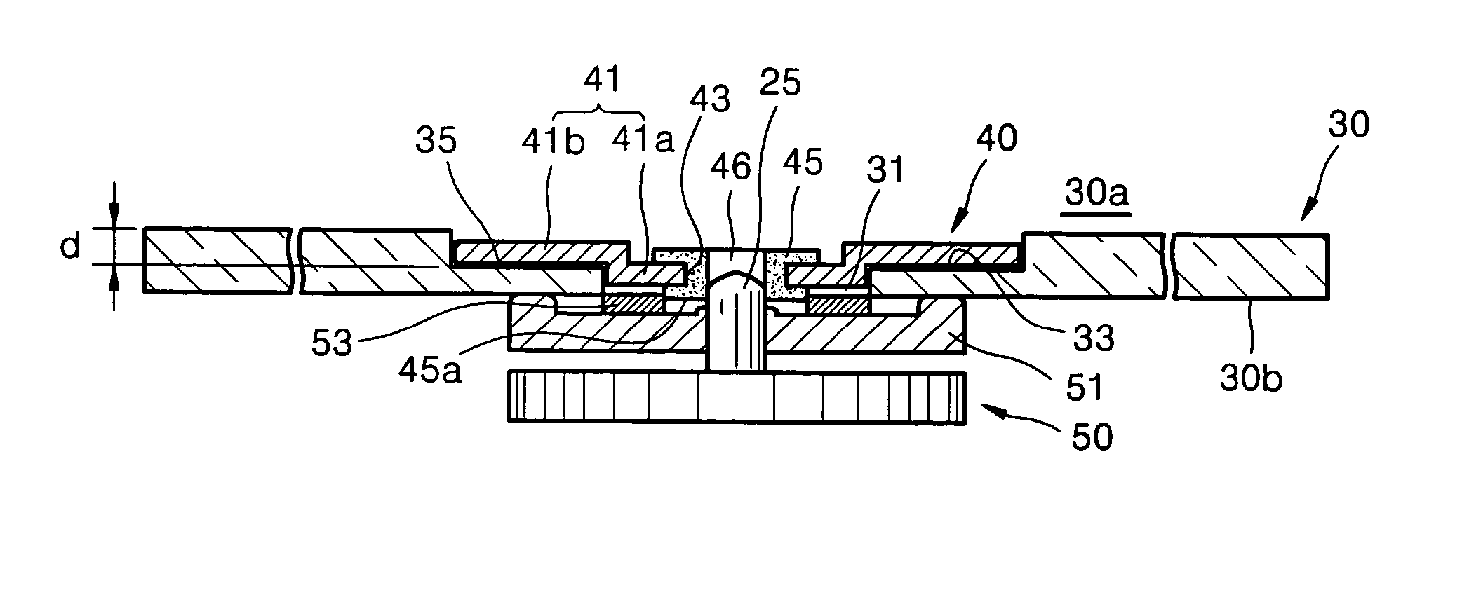 Hub-mounted optical disk, method for fabricating optical disk, and injection molding die for manufacturing optical disk substrate