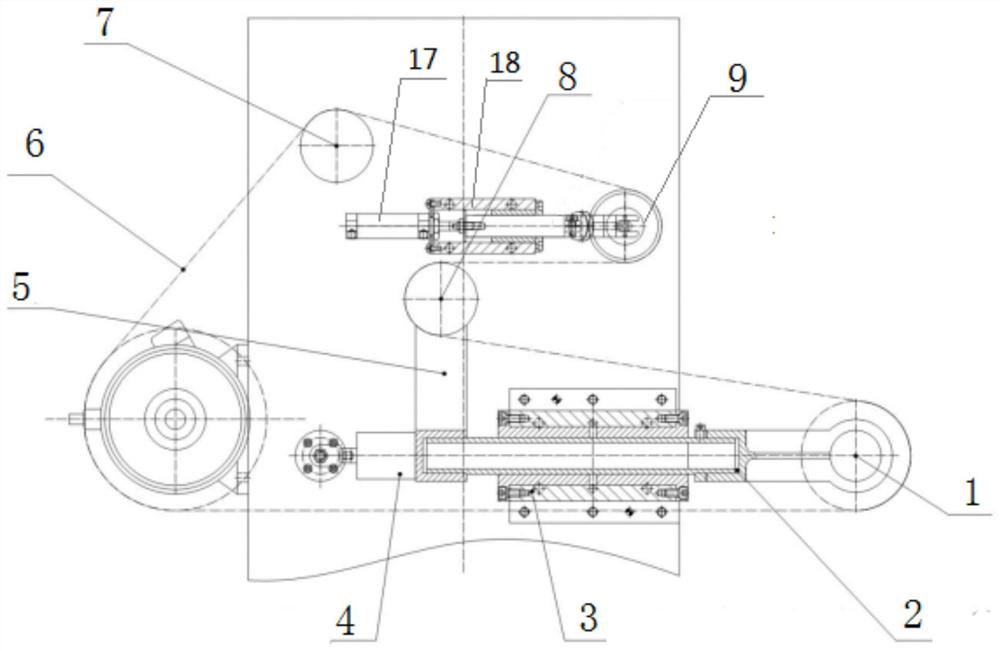 Abrasive belt grinding device with joint control of pressure and tension and its application method