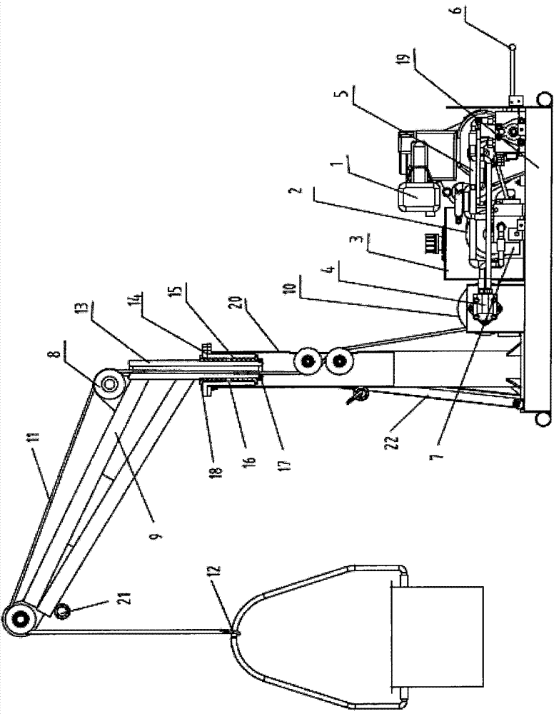 Diesel hydraulic lifting machine