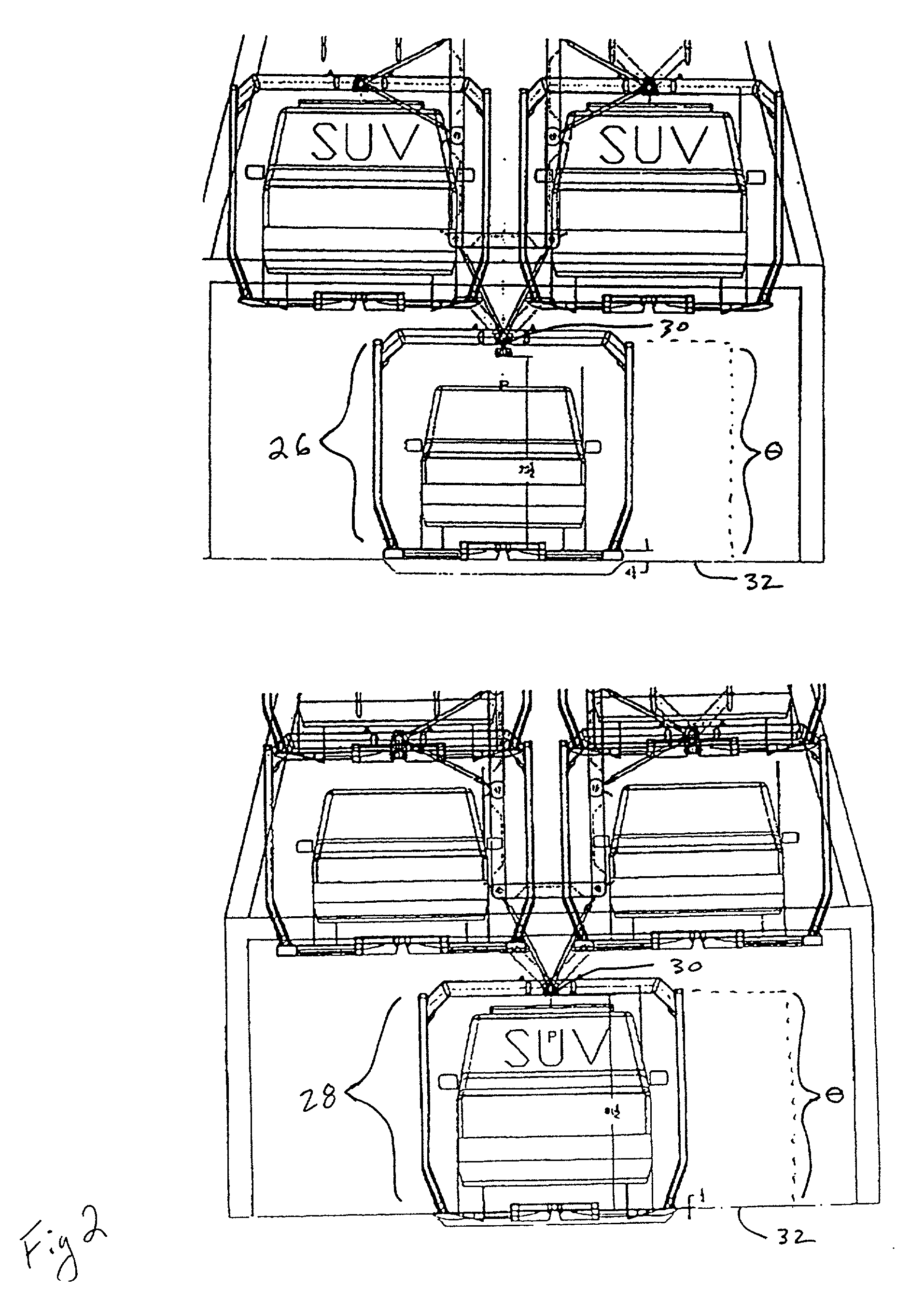 Vertical conveyor device for various sized payloads