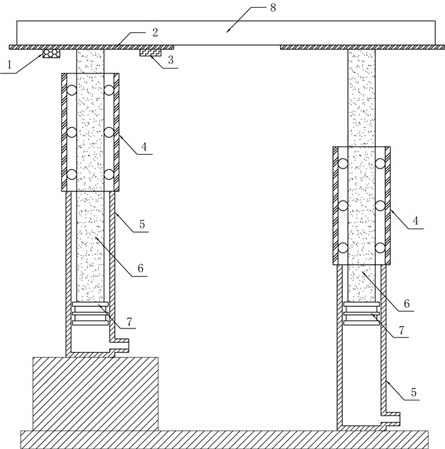 Horizontal automatic correction dynamic height variable adjusting device