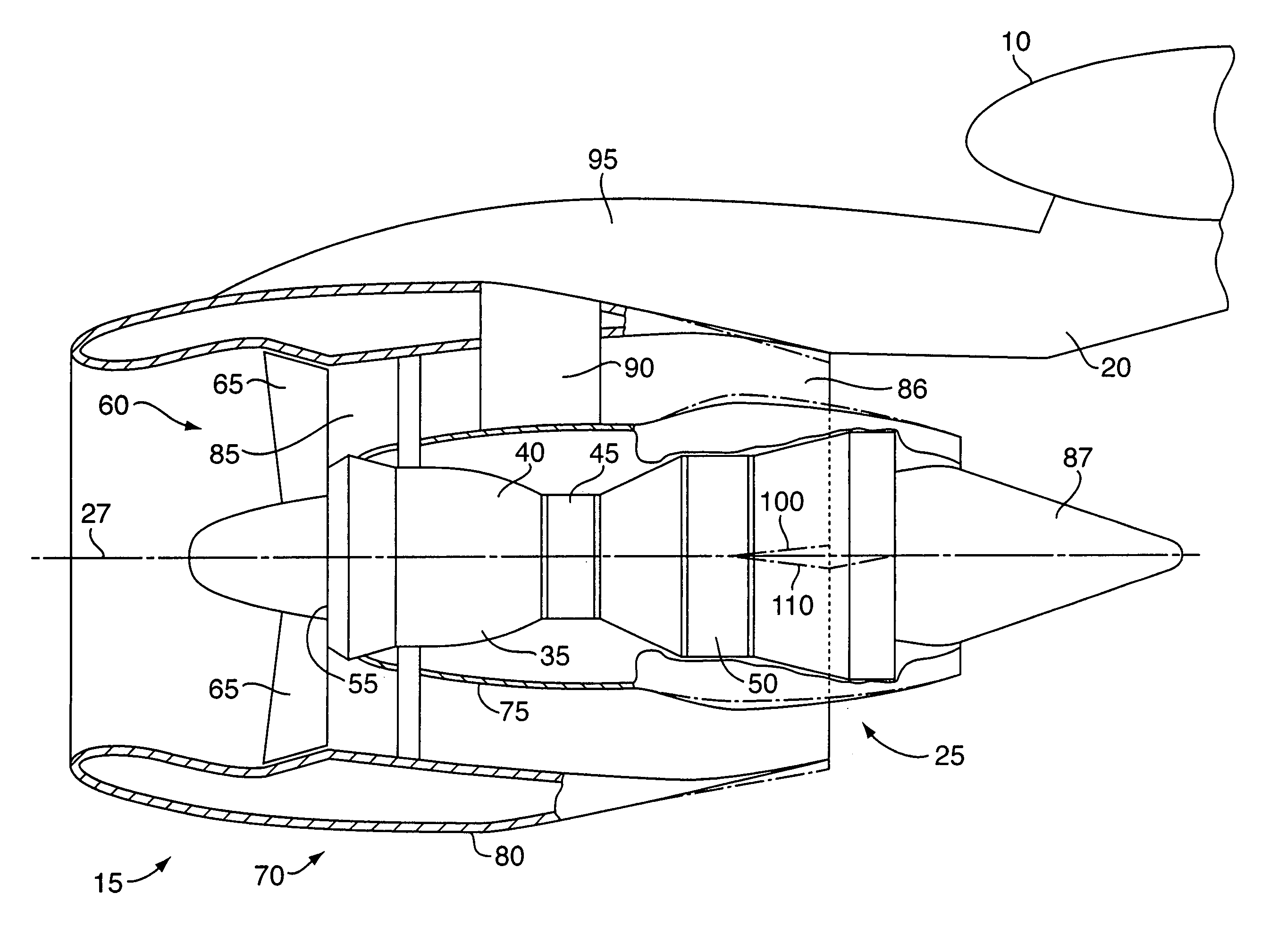 Fan exhaust nozzle for turbofan engine