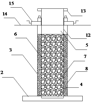 Sample preparation device for coarse-grained soil triaxial test and application method thereof