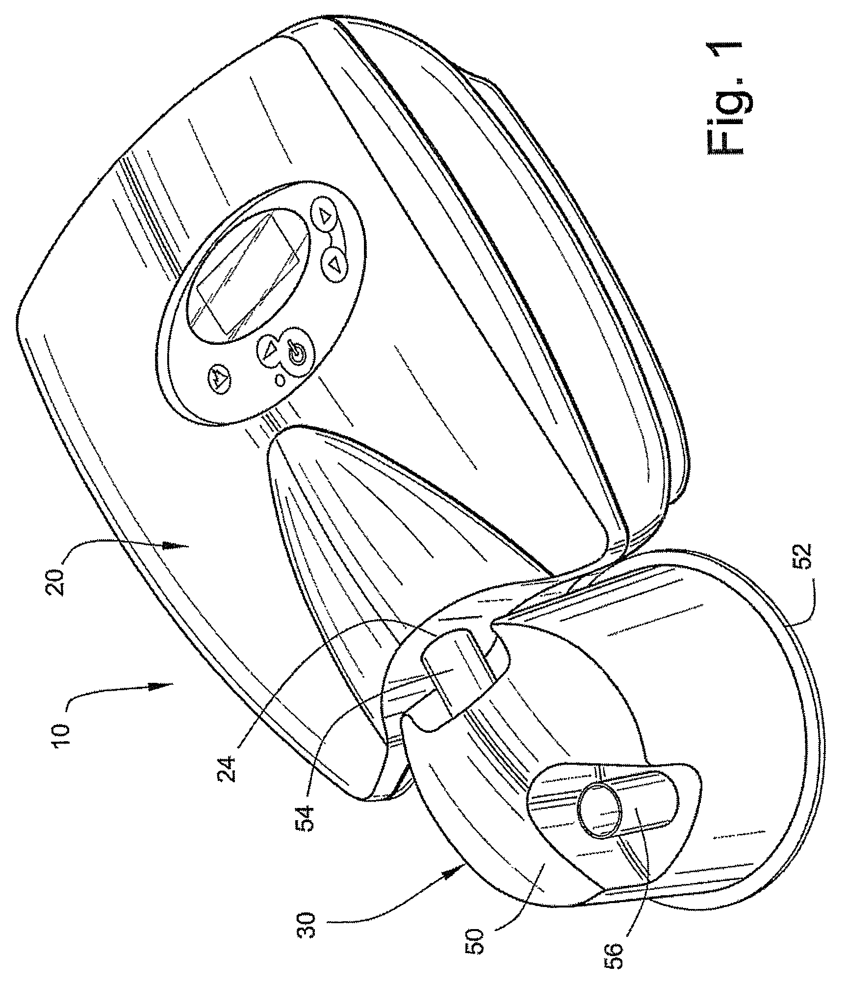 Low cost CPAP flow generator and humidifier assembly