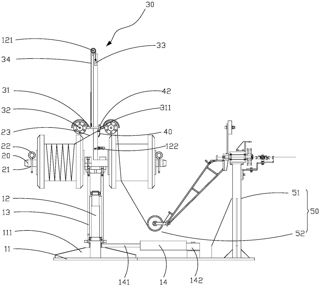 Automatic wheel changing device