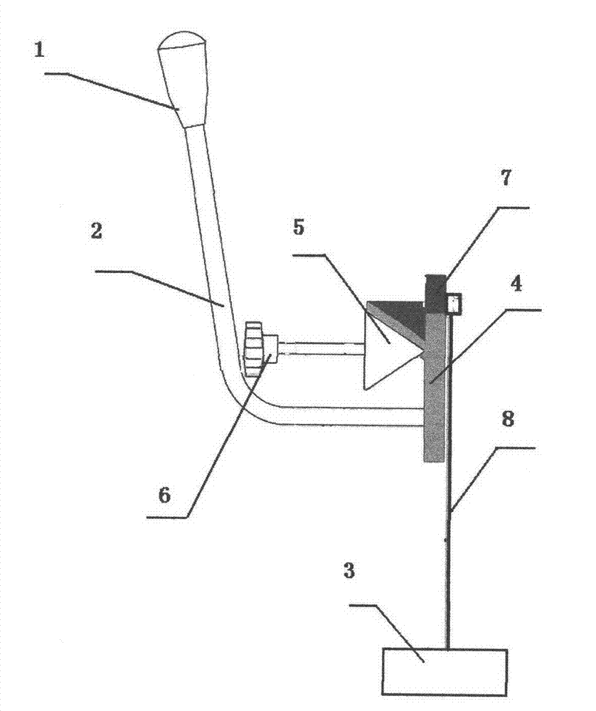 Handle-type main brush fine adjusting device