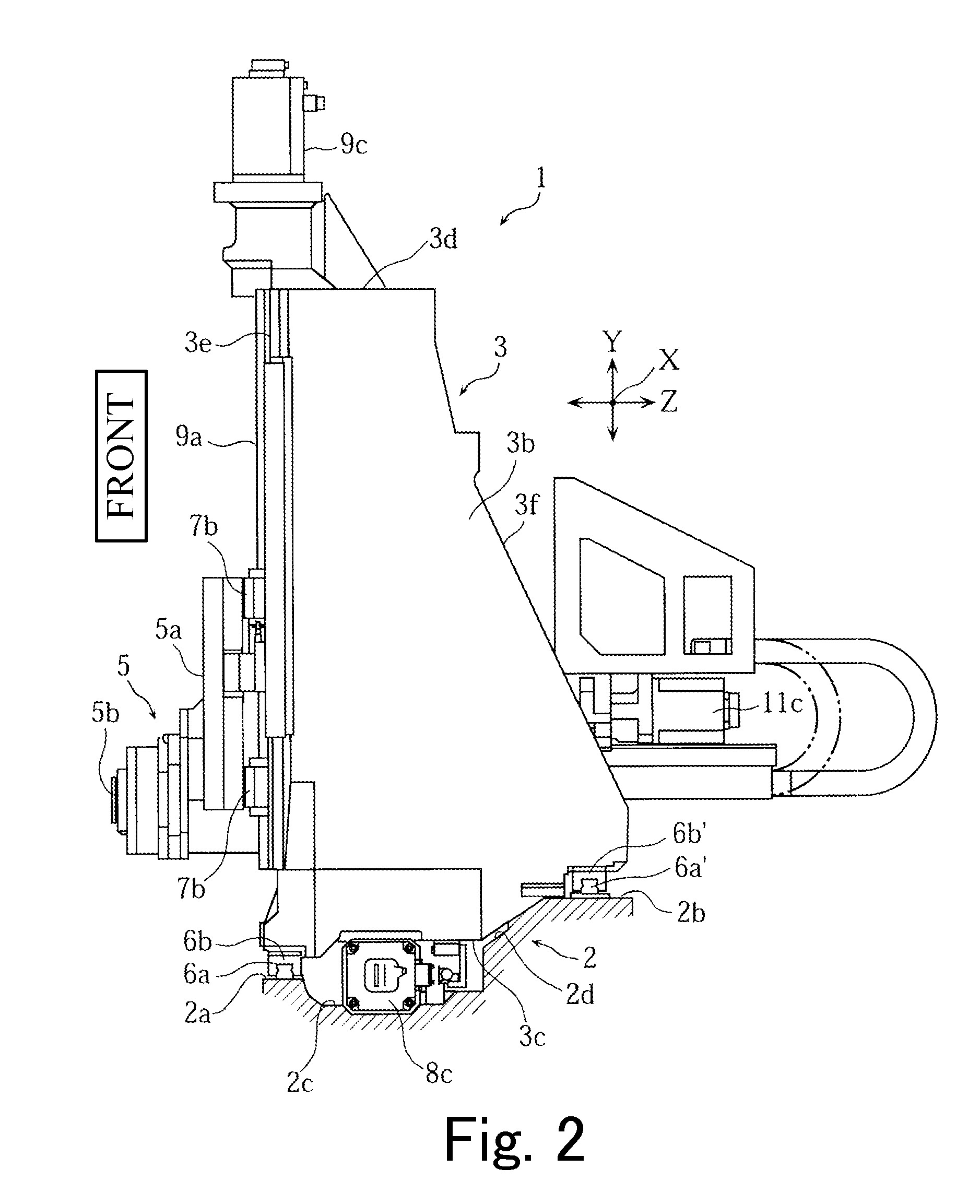 Moving body guide mechanism of machine tool