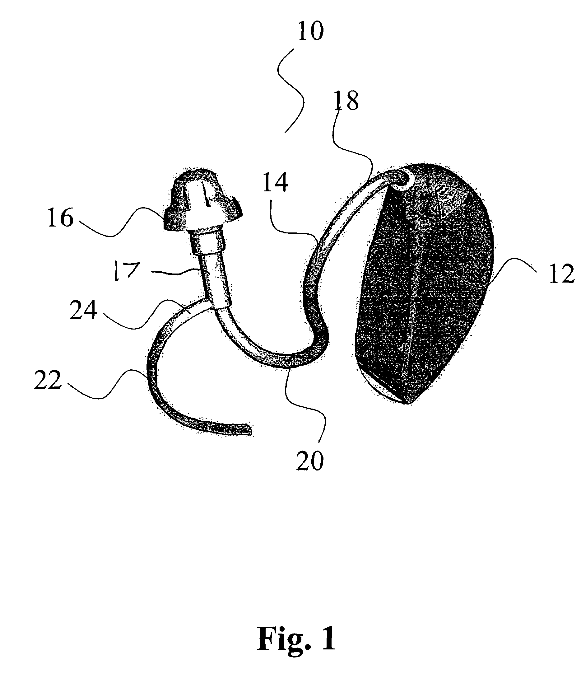 Retaining member for an earpiece