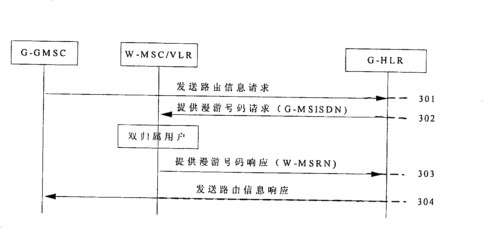 Method implementing user multi-homing