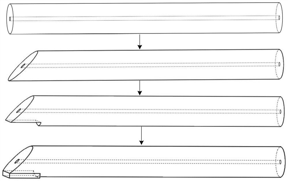 Optical fiber Fabry-Perot total temperature probe for dynamic total temperature measurement and manufacturing method thereof