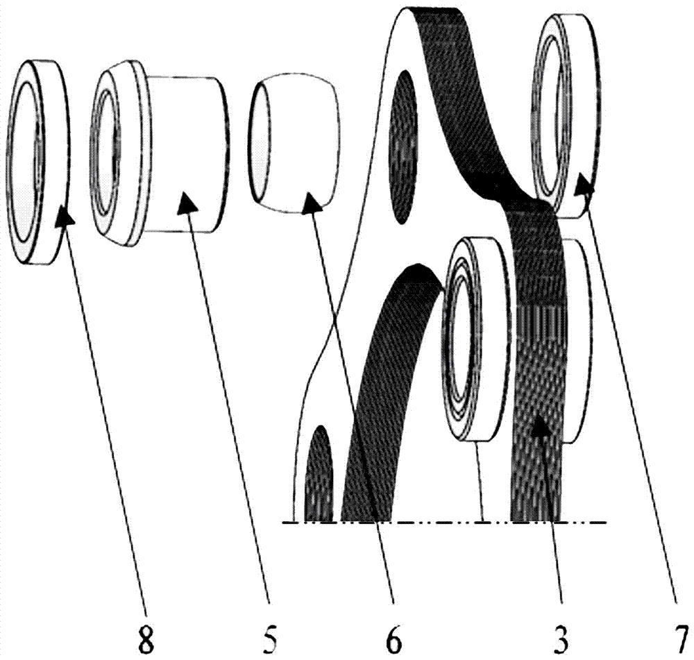 Arc surface universal diaphragm coupling