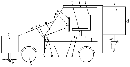 Agricultural weeding and irrigation integrated machine