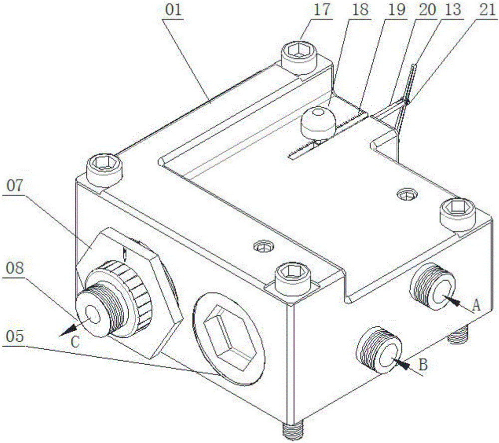 A fluid proportioning valve with a pressure balance device and its application