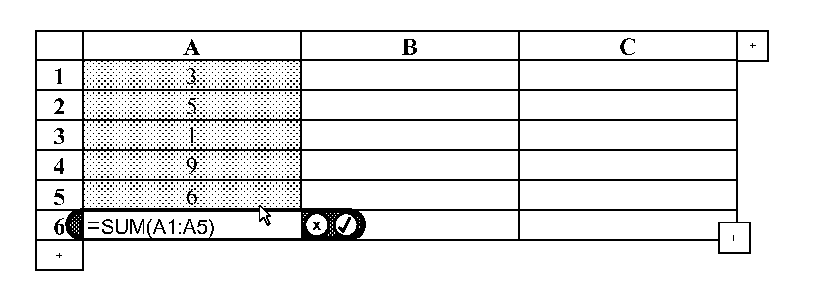 Preventing the inclusion of a reference to a host cell in a formula