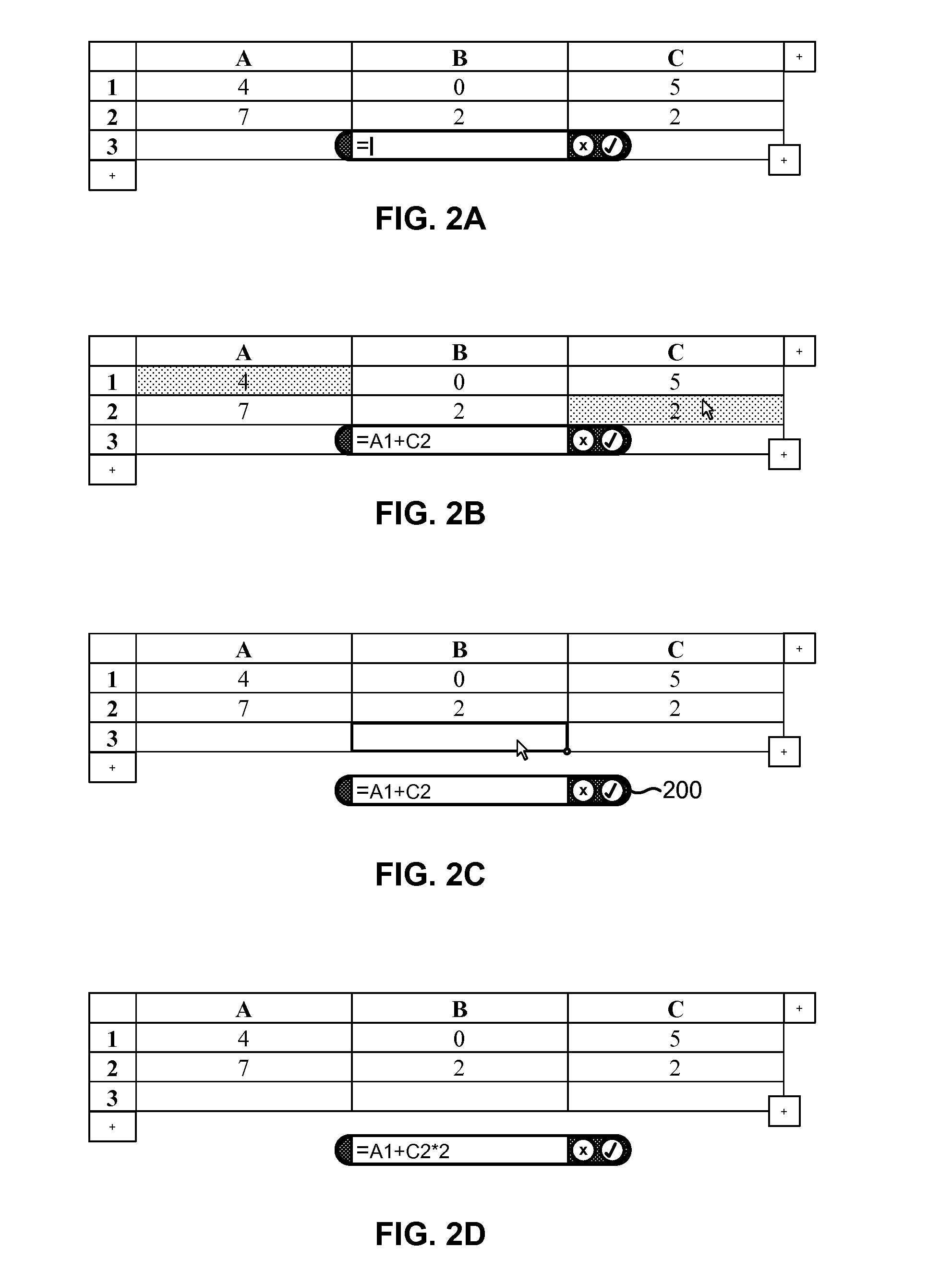 Preventing the inclusion of a reference to a host cell in a formula