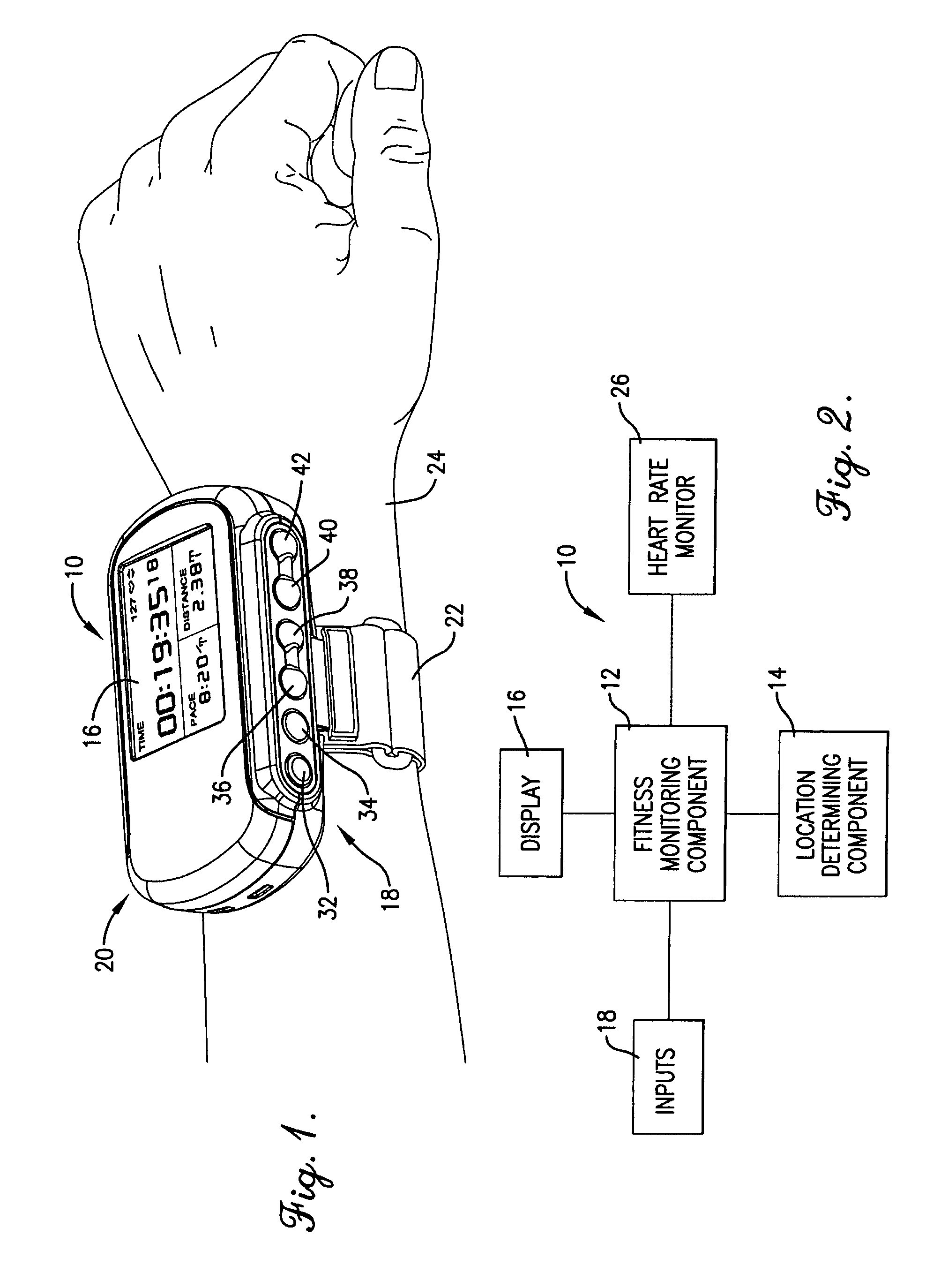 Navigation-assisted fitness and dieting device