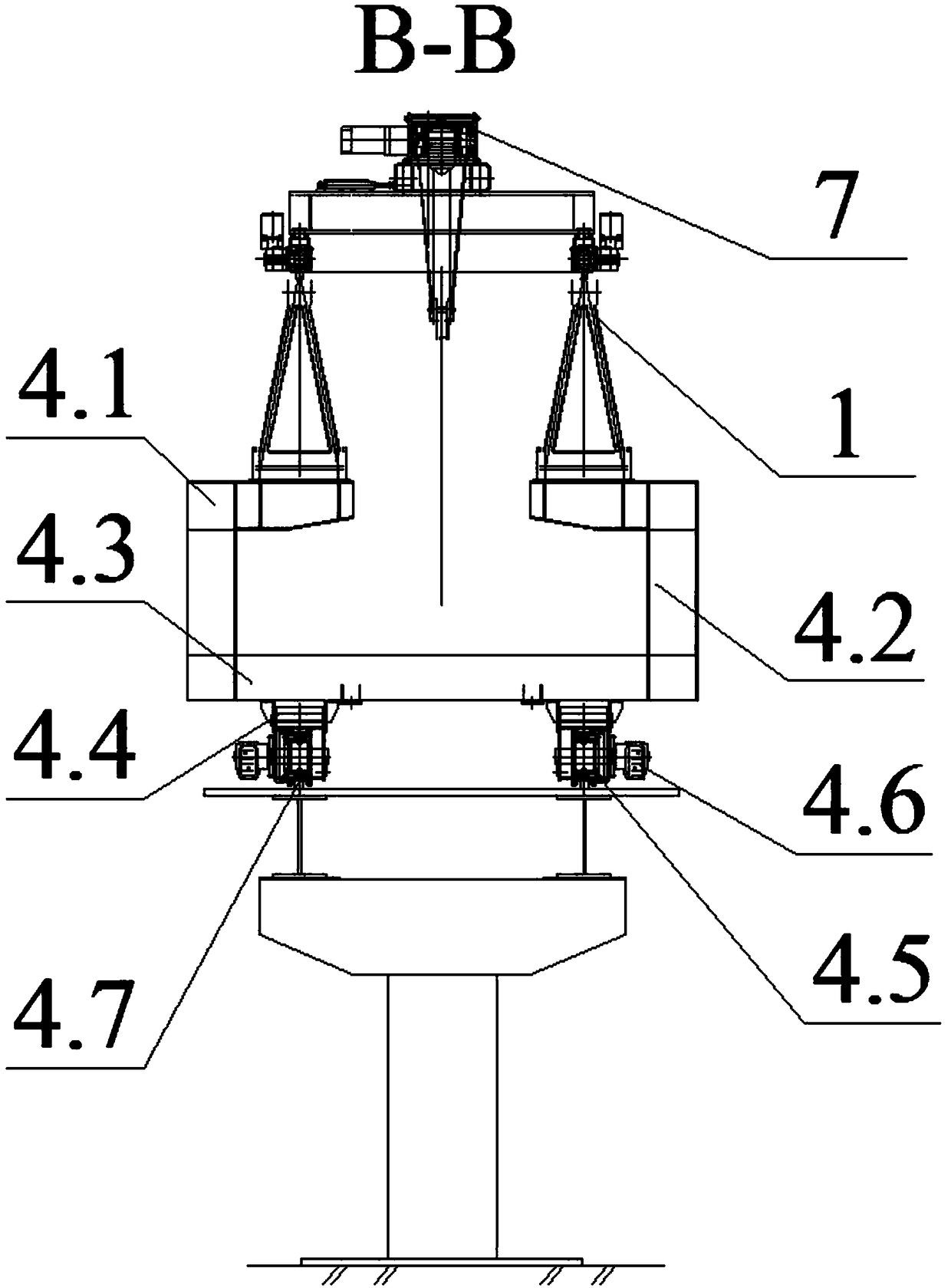 Bridge erecting machine for fast construction of prefabricated bridges