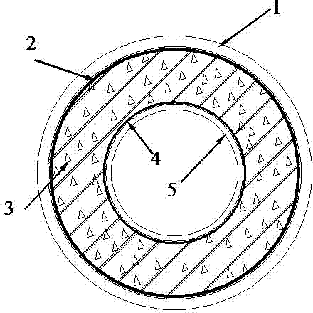 Sea sand recycled concrete member for hollow double-skin steel pipe