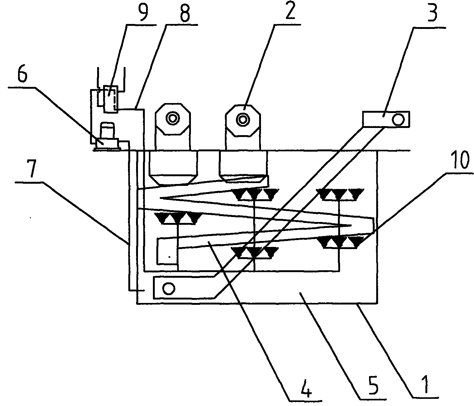 Wind power generation steel ball thermal treatment and quenching combined device