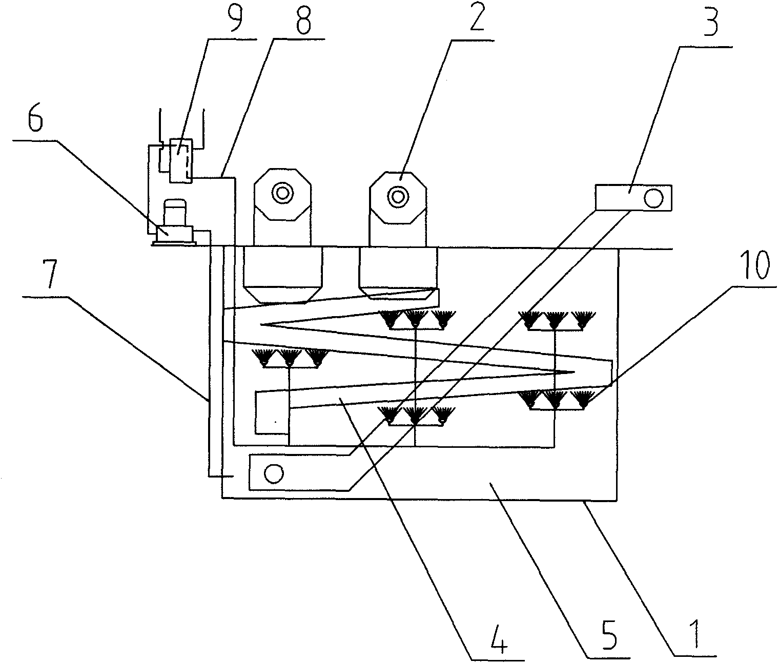 Wind power generation steel ball thermal treatment and quenching combined device