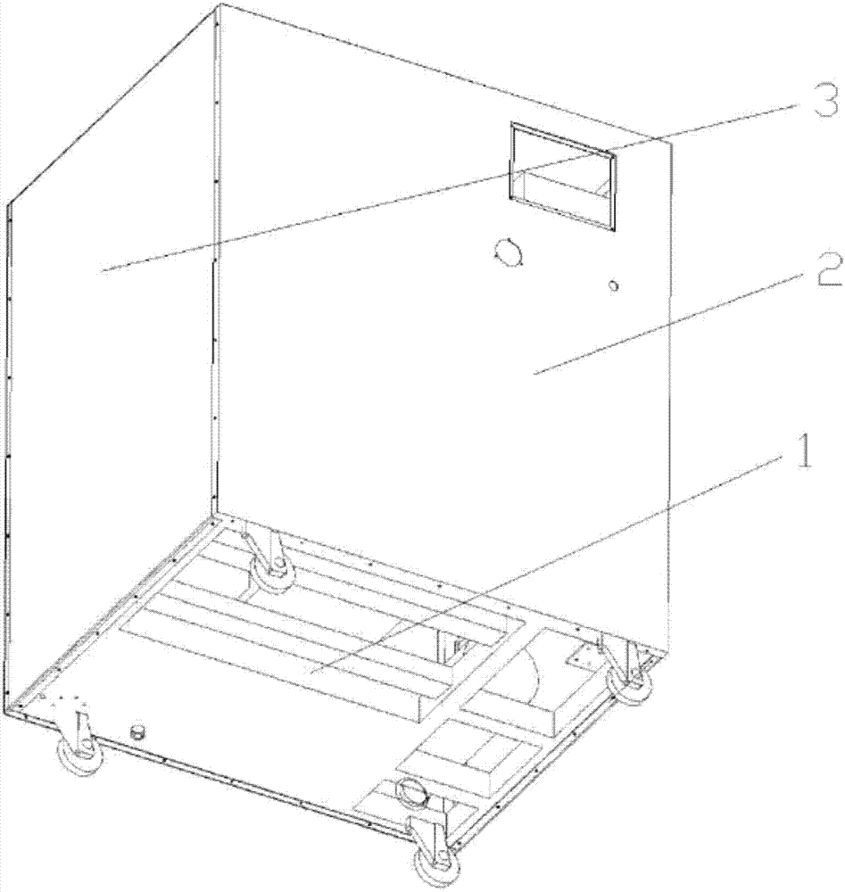 Mold hydraulic testing machine box