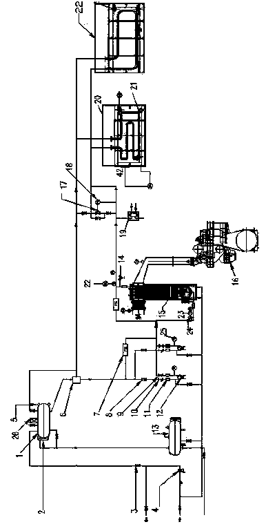 Marine heavy fuel oil purifying and heating system