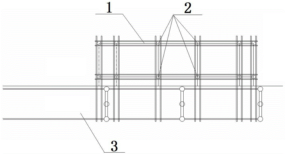 Bored pile platform construction method on covering-free steep bare rock in deepwater and rapid stream