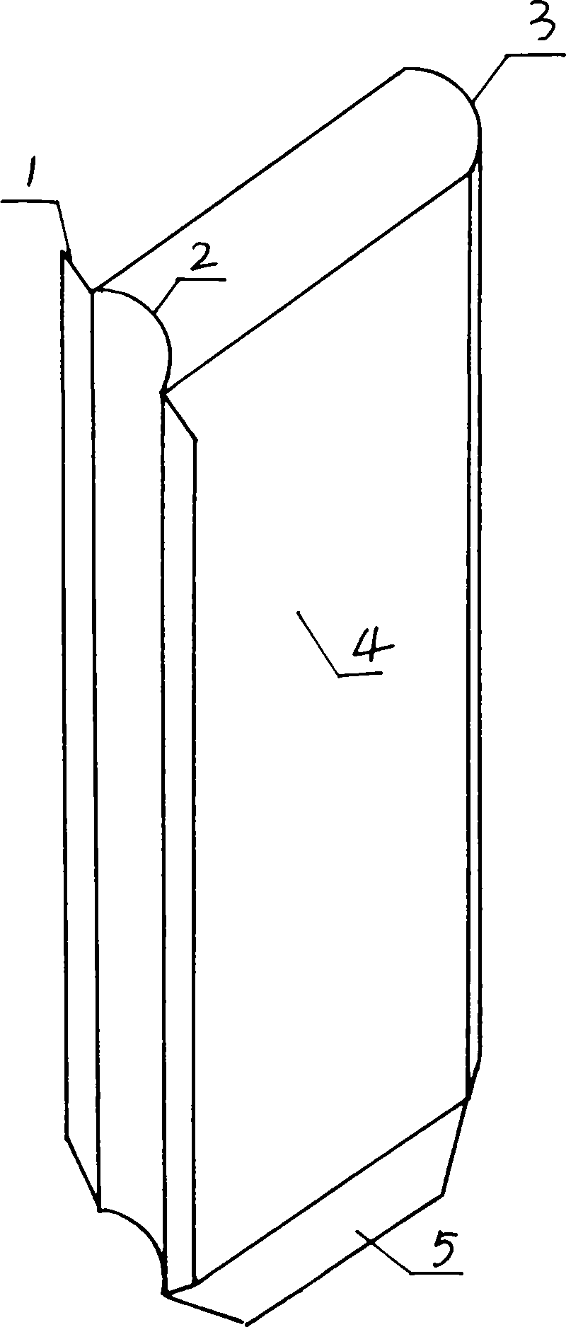 Semicircular pile plate