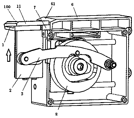 Stacking and pushing device and mute mahjong machine applied with the same