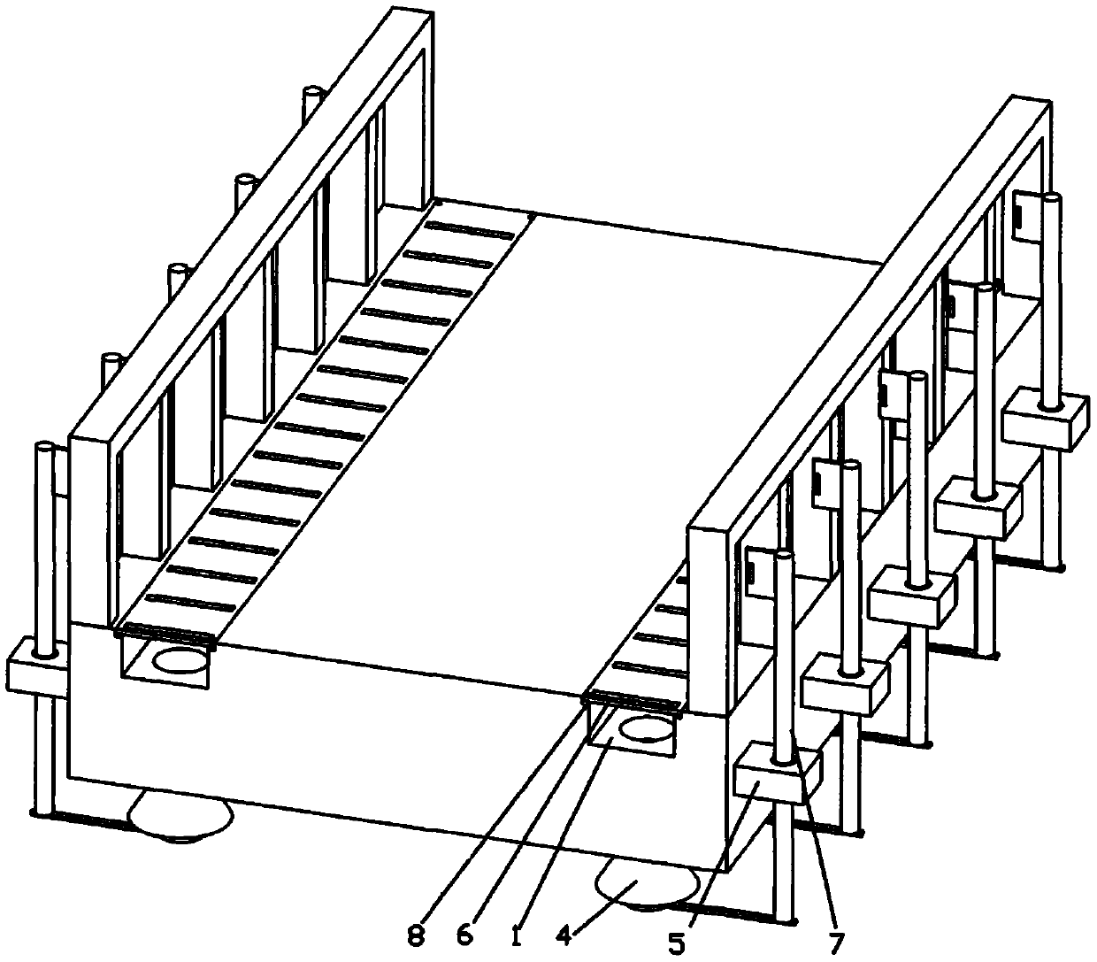 Expressway bridge drainage structure