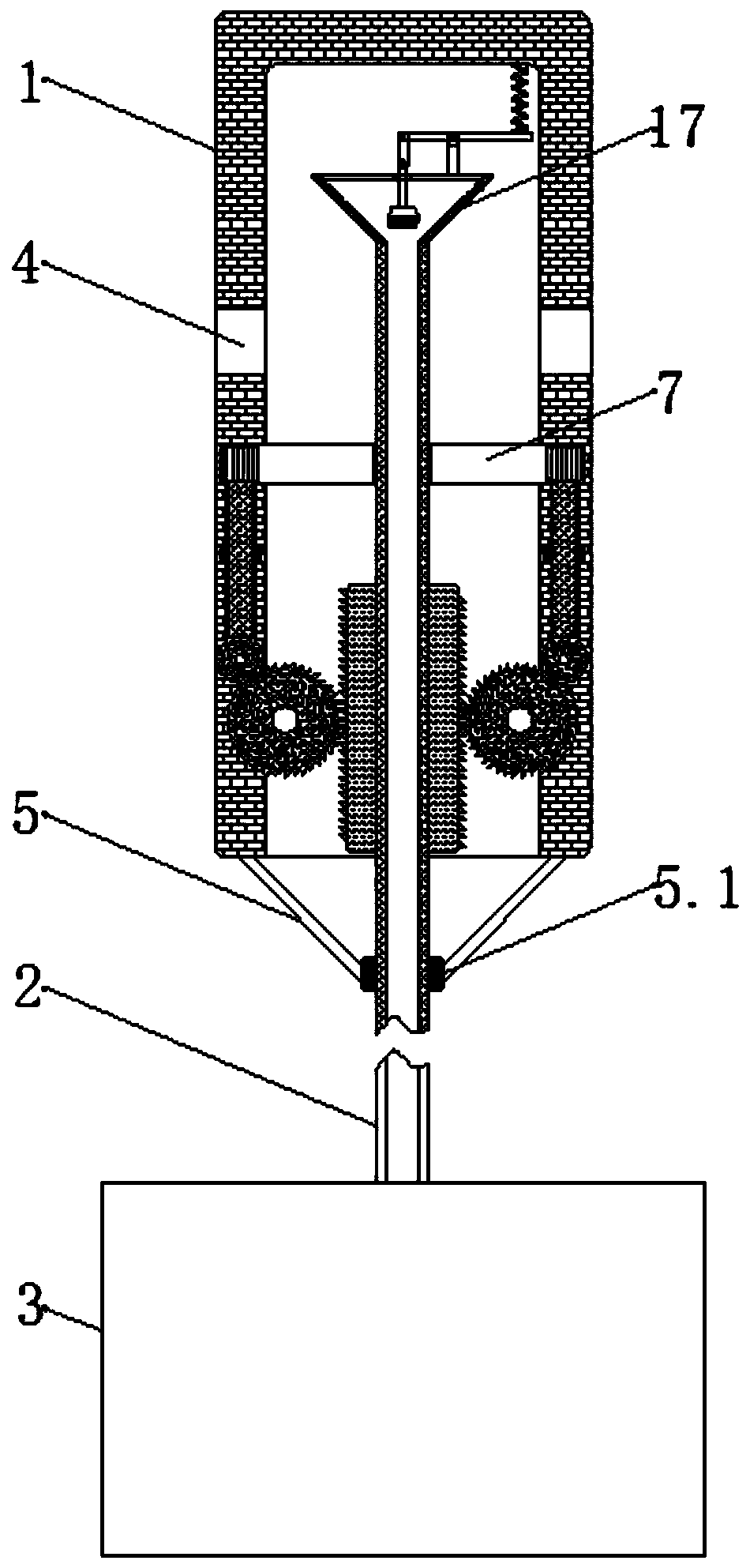 Marine floating garbage collecting device utilizing tidal energy