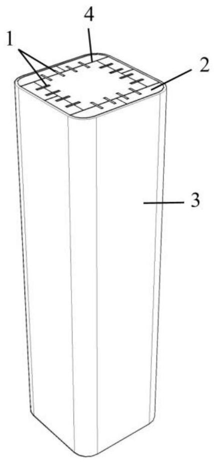 Reinforcement device and method for a prefabricated concrete column