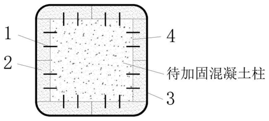 Reinforcement device and method for a prefabricated concrete column