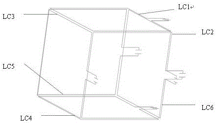 Resonance coil coupled 3D non-polar hexahedron transmission model