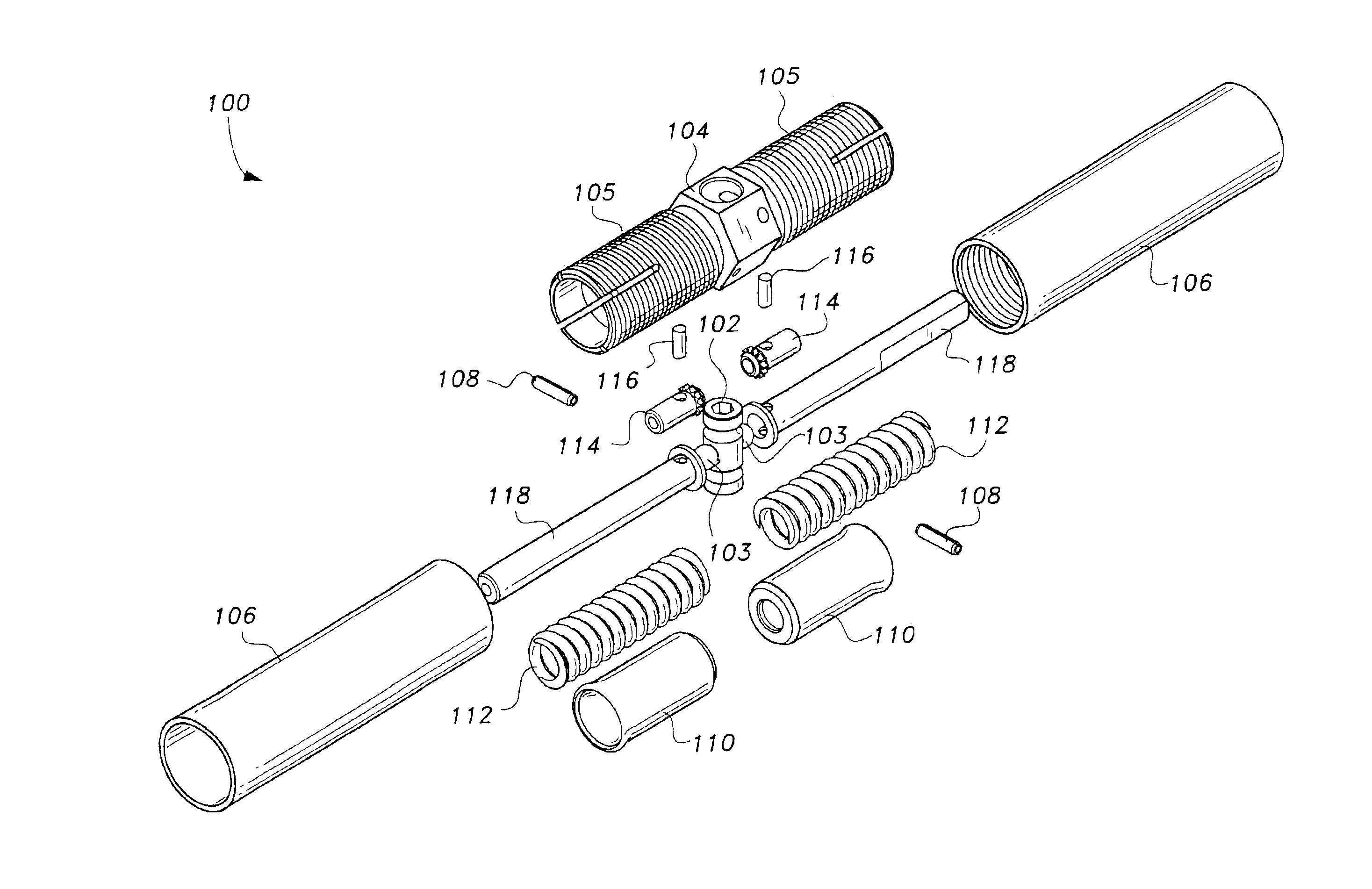 Self-locking linear adjustment mechanism