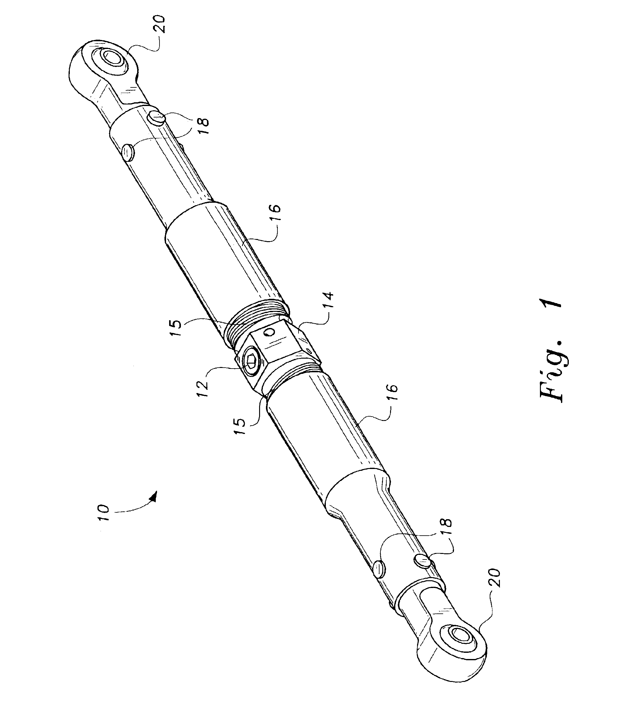 Self-locking linear adjustment mechanism