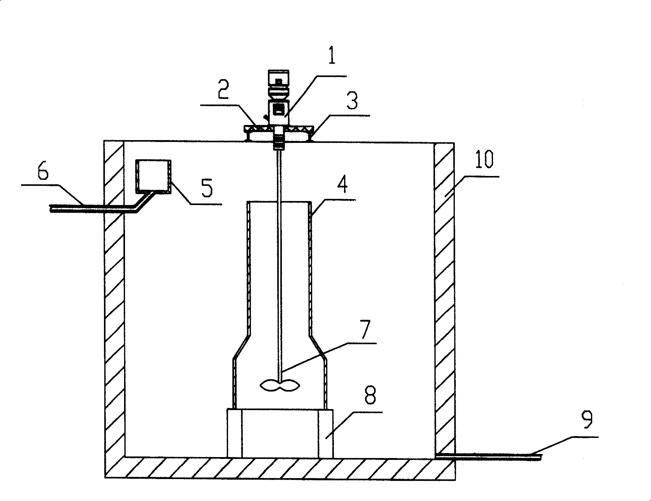 Air-floating pretreatment method and device for high-concentration organic sewage