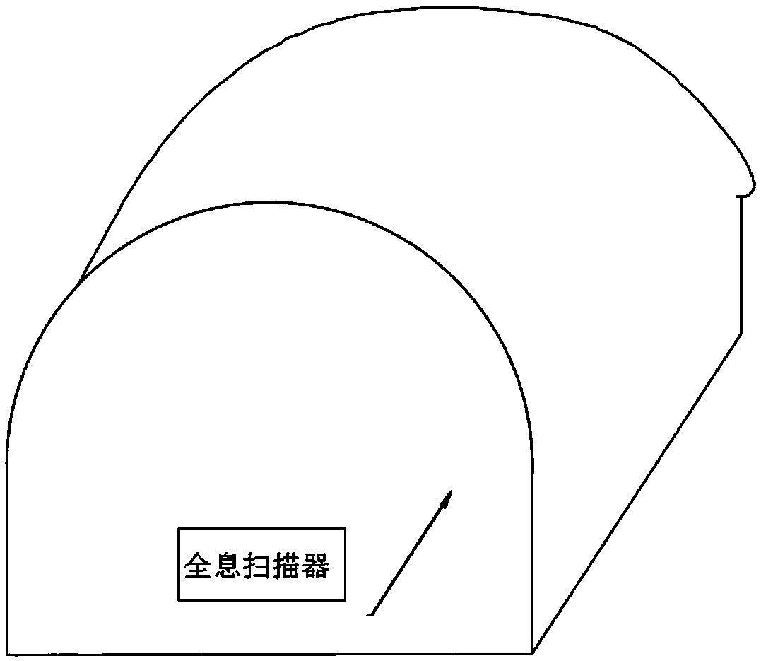 Tunnel disease detection and treatment method based on holographic scanning