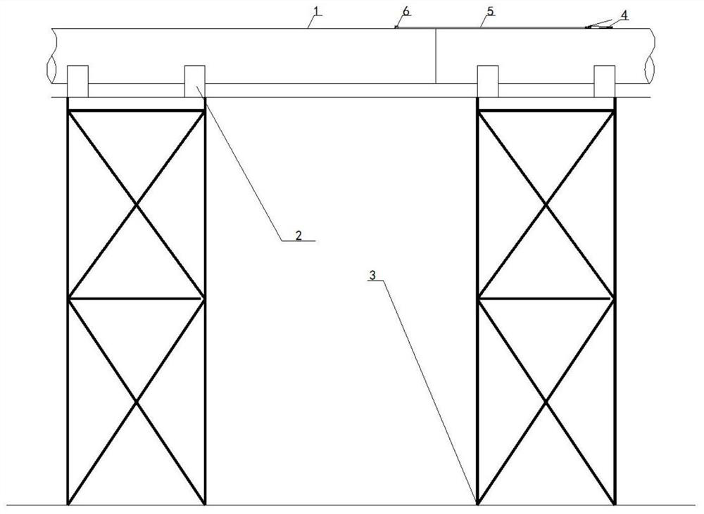 Method for butting straight bent pipe and straight pipe of long transmission line pipeline with small and medium pipe diameters in air